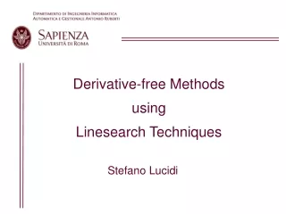 Derivative-free Methods  using Linesearch Techniques