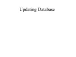 Updating Database - slide 1