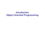 Introduction Object-Oriented Programming - slide 1