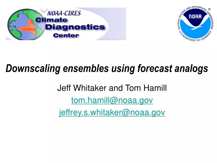 downscaling ensembles using forecast analogs