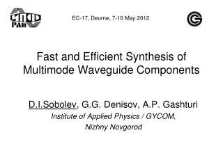 Fast and Efficient Synthesis of Multimode Waveguide Components