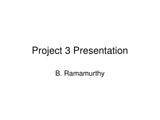Project 3 Presentation