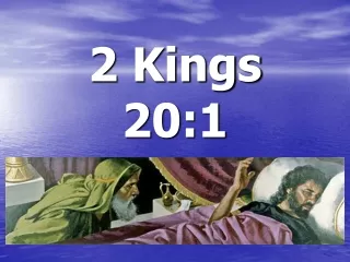 2 Kings 20:1