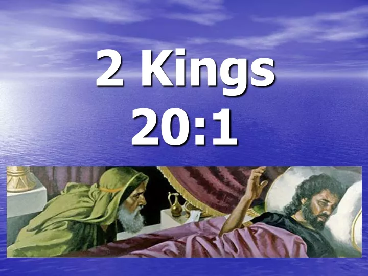 2 kings 20 1