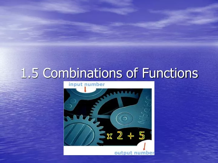 1 5 combinations of functions