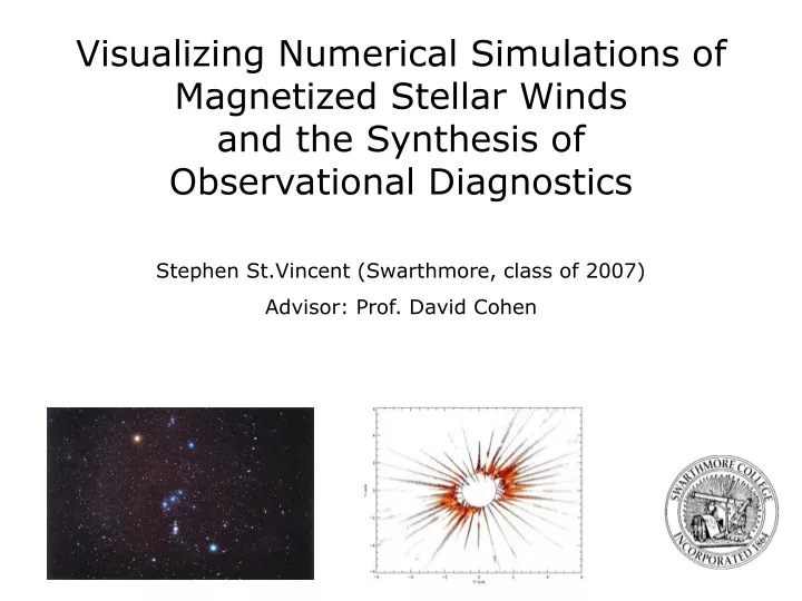 visualizing numerical simulations of magnetized