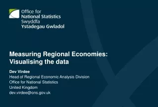 Measuring Regional Economies: Visualising the data