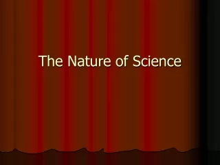 The Nature of Science