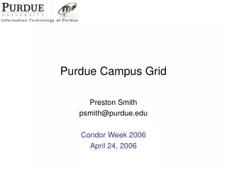 Purdue Campus Grid