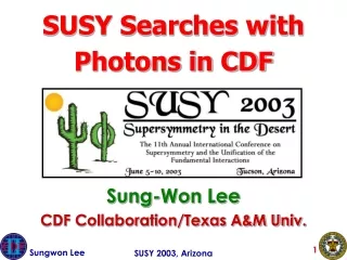 SUSY Searches with Photons in CDF