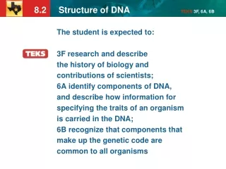 The student is expected to: 3F research and describe the history of biology and