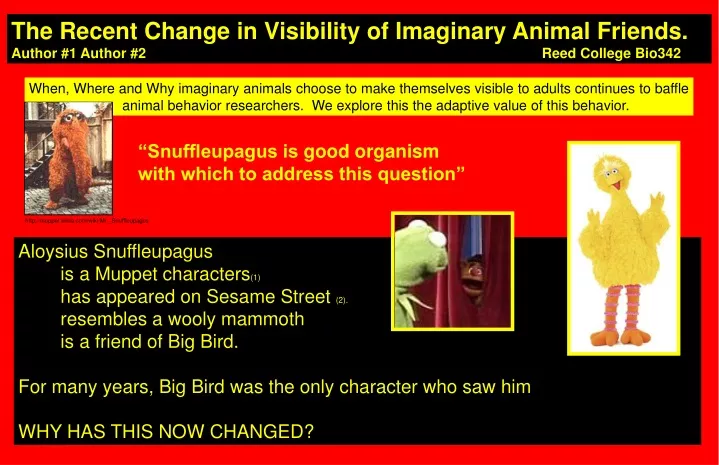 the recent change in visibility of imaginary