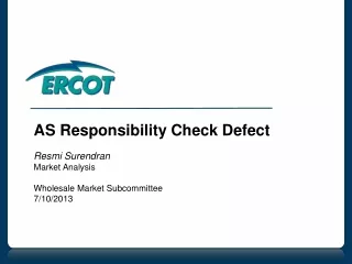 AS Responsibility Check Defect Resmi Surendran Market Analysis Wholesale Market Subcommittee
