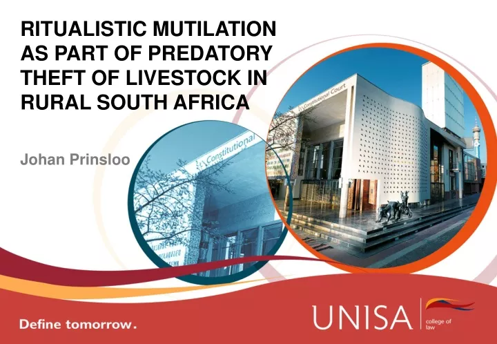 ritualistic mutilation as part of predatory theft of livestock in rural south africa