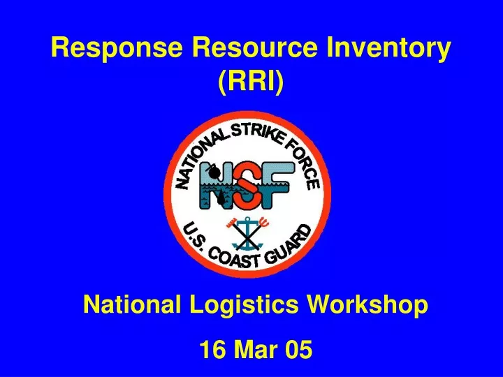 response resource inventory rri