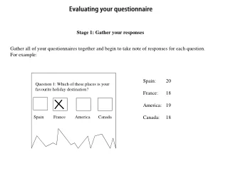 Evaluating your questionnaire