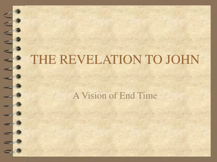 the revelation to john