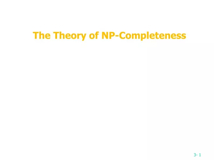 the theory of np completeness