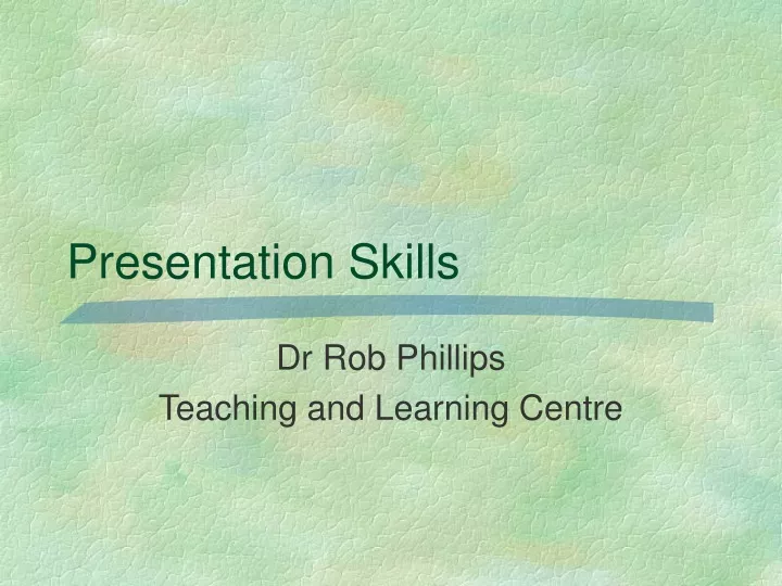 presentation skills