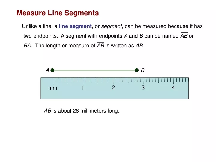 measure line segments