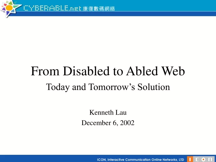 from disabled to abled web today and tomorrow