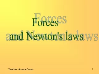Forces  and Newton's laws