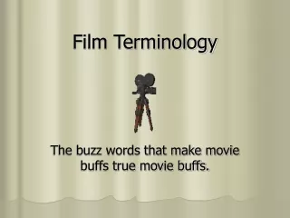 Film Terminology