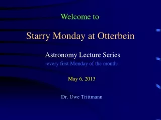 Starry Monday at Otterbein