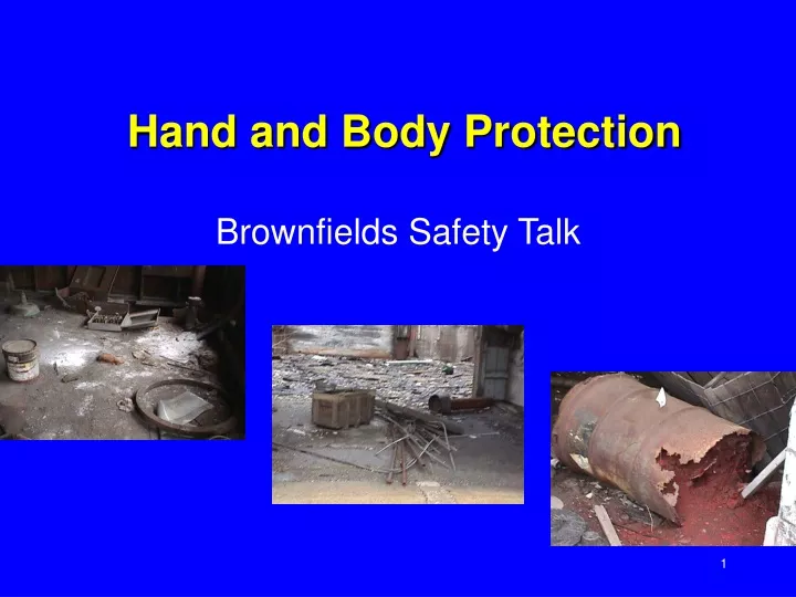 hand and body protection