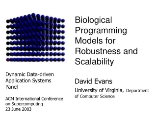 Dynamic Data-driven Application Systems Panel ACM International Conference on Supercomputing