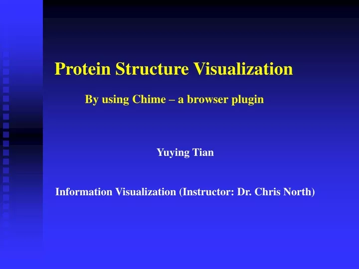 protein structure visualization