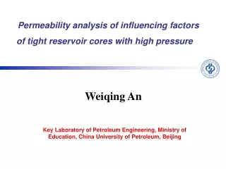 Permeability analysis of influencing factors of tight reservoir cores with high pressure