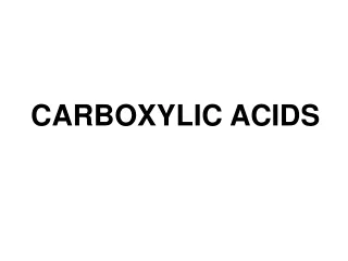 CARBOXYLIC ACIDS