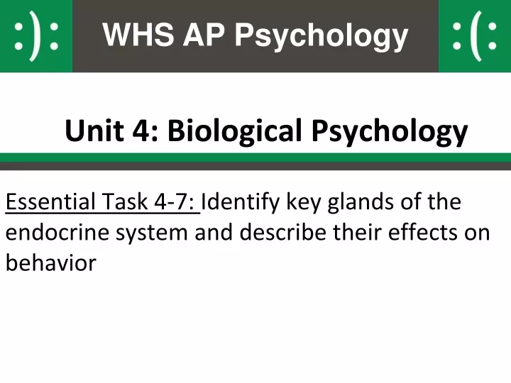 unit 4 biological psychology