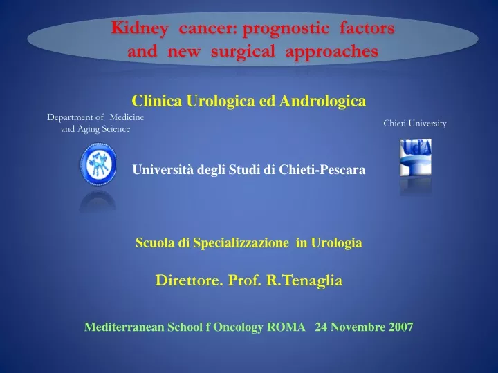 kidney cancer prognostic factors and new surgical
