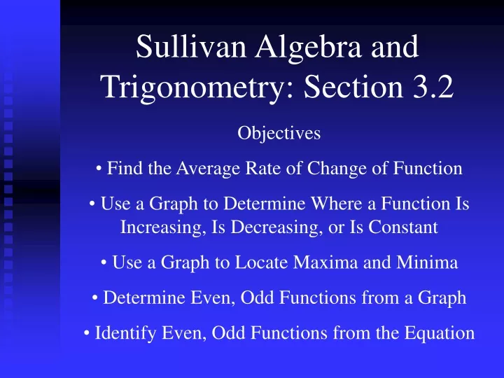 sullivan algebra and trigonometry section 3 2