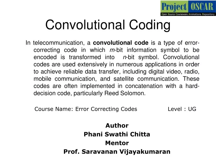 convolutional coding