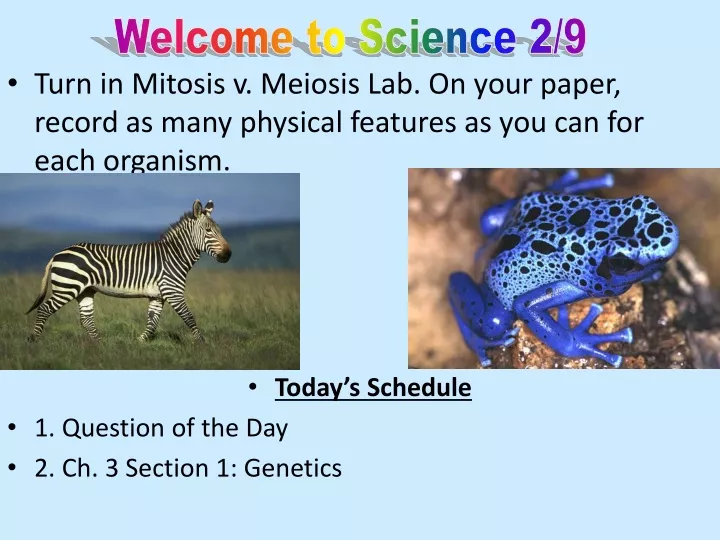 welcome to science 2 9