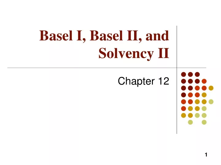 basel i basel ii and solvency ii