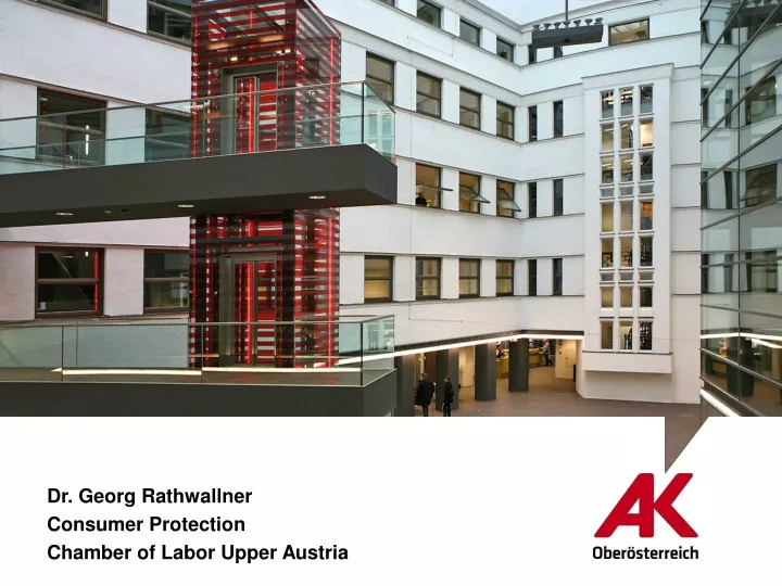 dr georg rathwallner consumer protection chamber