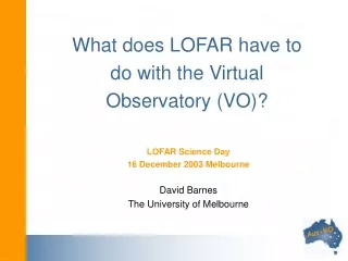 What does LOFAR have to do with the Virtual Observatory (VO)?