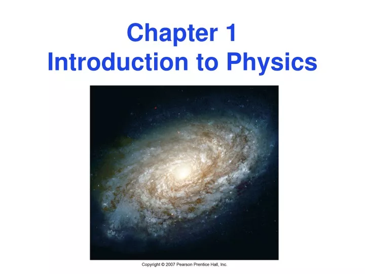 chapter 1 introduction to physics