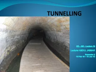 TUNNELLING