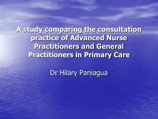 Dr Hilary Paniagua