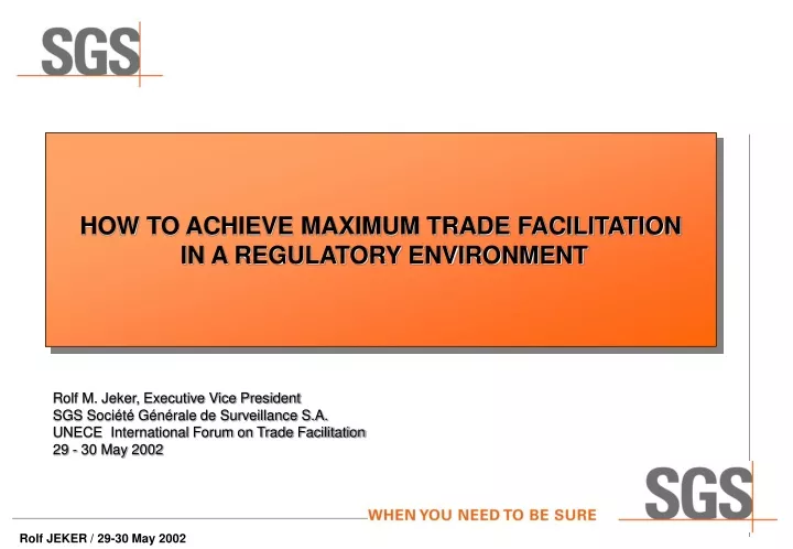 how to achieve maximum trade facilitation