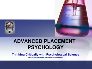 ADVANCED PLACEMENT	 PSYCHOLOGY