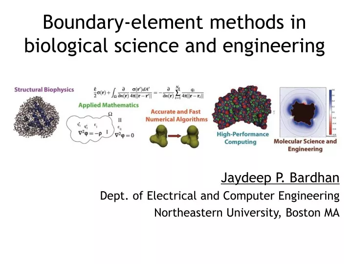 boundary element methods in biological science and engineering