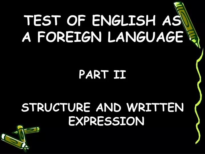 test of english as a foreign language