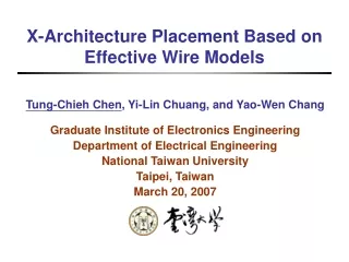 X-Architecture Placement Based on Effective Wire Models