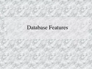 Database Features